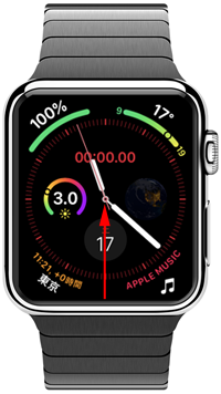 Apple Watchで文字盤を表示する