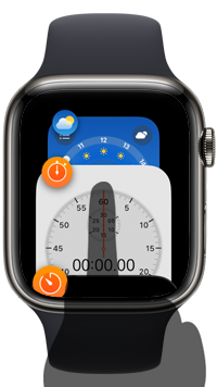 Apple Watchのアプリスイッチャー画面からアプリを切り替える