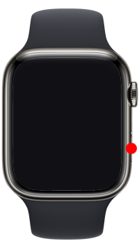 Apple Watchでサイドボタンを押す