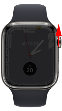Apple Watchでシアターモード設定中に画面を表示する