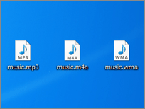 音楽ファイルを追加