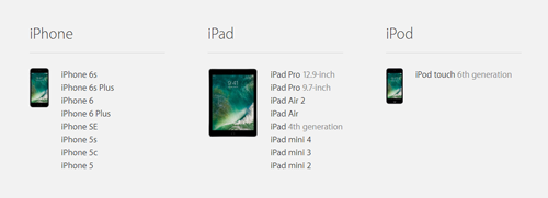 iOS10 対応 iPhone iPad iPod touch