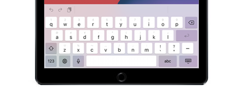 iPadでのキーボードの設定方法