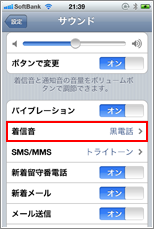 iPhone ホーム画面