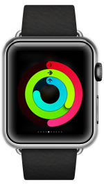 Apple Watchのグランス画面でアクティビティの進歩状況を確認する