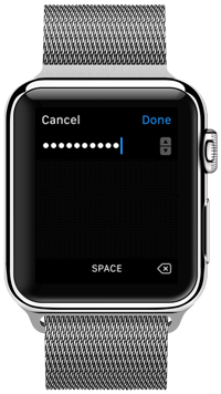 Apple WatchでApp le IDのパスワードを入力する