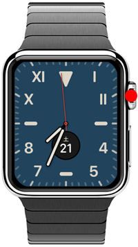 Apple Watchでデジタルクラウンを押す