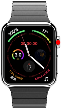 Apple Watchで文字盤を表示する
