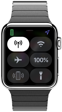 Apple Watchで「コントロールセンター」を表示する