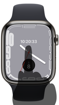 Apple Watchで文字盤の編集画面を表示する