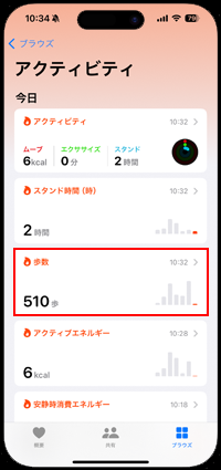 iPhoneかとApple Watchの歩数を同期する