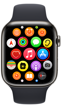 Apple WatchのApp Storeから文字盤上に歩数計を表示できるアプリをインストールする