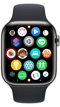 Apple Watchの文字盤で「カスタマイズ」をタップする