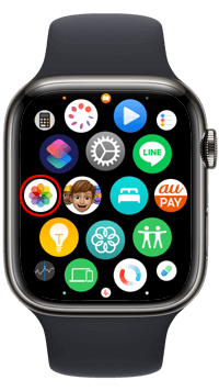 Apple Watchで写真アプリを表示する