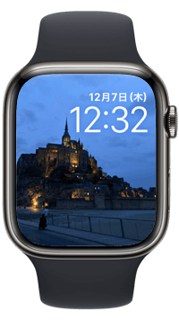 Apple Watchの文字盤選択画面でフォトアルバムを選択する