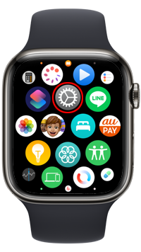 Apple Watchでホーム画面をリスト表示に変更する
