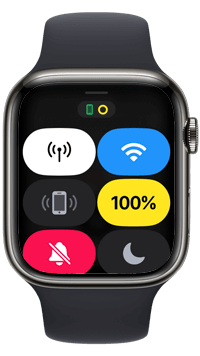 Apple Watchで低電力モードがオンの場合は黄色くなる