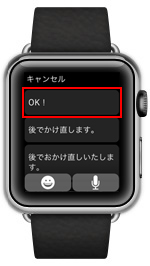 Apple Watchのデフォルトの返信の内容(文章)を変更する