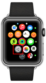 Apple Watchで設定アプリを起動する