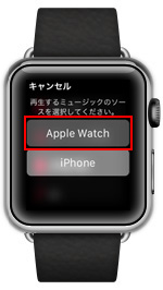 Apple WatchのソースでApple Watchを選択する