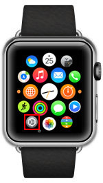 Apple Watchで設定アプリを起動する