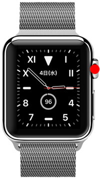 Apple Watchでデジタルクラウンを押す