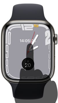 Apple Watchで画面をタップして点灯する