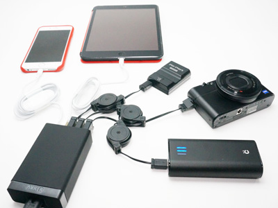Anker 40W 5ポート USB急速充電器で5つのデバイスを同時充電