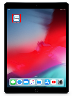 iPadで「プライム・ビデオ」アプリを起動する