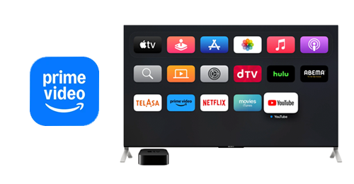 Apple TVを利用して「プライムビデオ」をテレビで見る方法