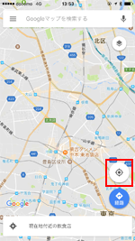Iphone Googleマップで現在地を検索する方法 Wave App