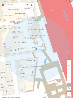 Google Mapのインドアマップで現在地を表示する
