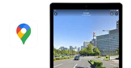 iPadのGoogle Mapsでストリートビューを表示する方法