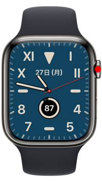 デジタルクラウンをクリックしてホーム画面を表示する