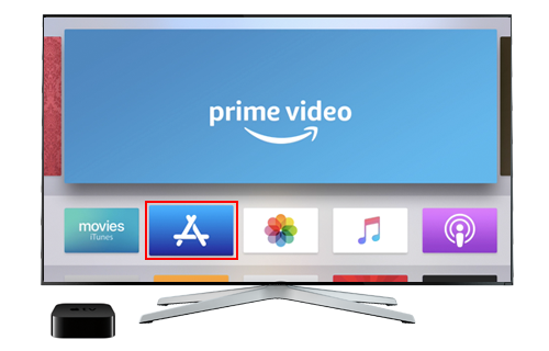 Apple TVでApp Storeにアクセスする
