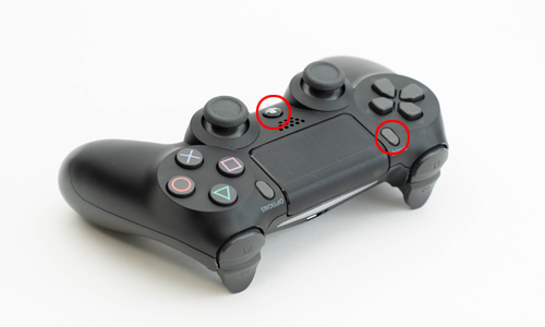 PS4コントローラー(DUALSHOCK 4)をペアリングモードにする