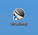 パソコンでBroadwayを起動する