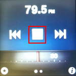 iPod nano ラジオ停止