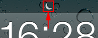 iPod touchでおやすみモード中の月アイコン