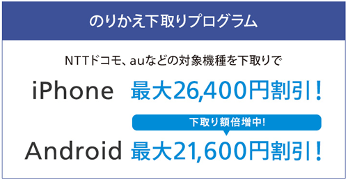 のりかえ下取りプログラム