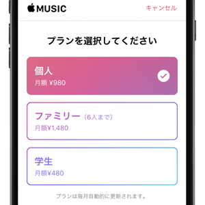 Apple Music 個人(1年)