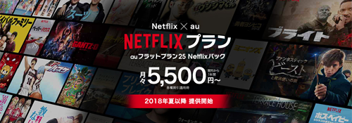 auフラットプラン25 Netflixパック