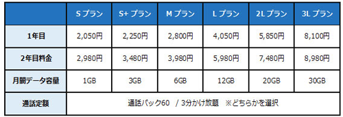 スマホまる得プラン 月額料金