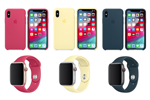 iPhone XS/XS Max向けシリコーンケースとApple Watch向けスポーツバンドに新色が追加