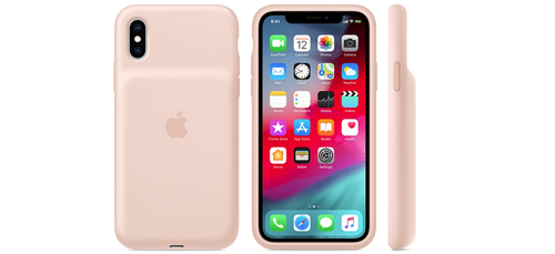 iPhone XS Smart Battery Case ピンクサンド