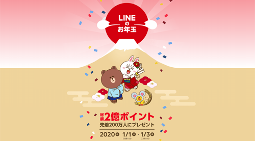 LINEのお年玉