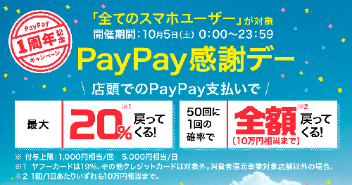 PayPay感謝デー