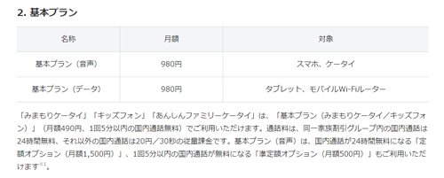 ソフトバンク 新料金プラン 基本プラン