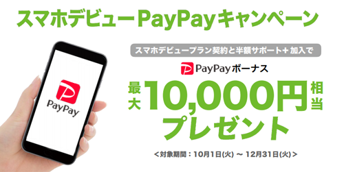 ソフトバンク スマホデビューPayPayキャンペーン