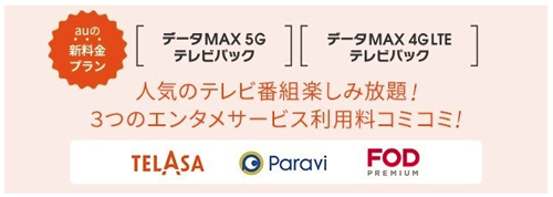 データMAX 5G テレビパック